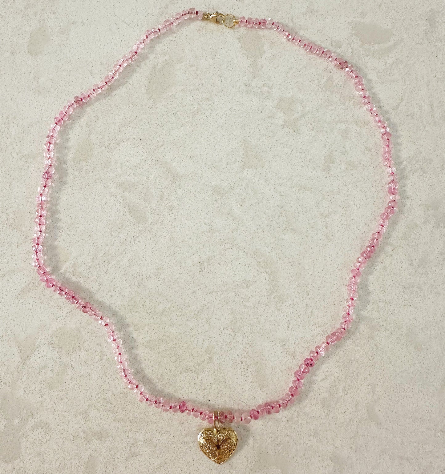 Burmese Pink Tourmaline Necklace