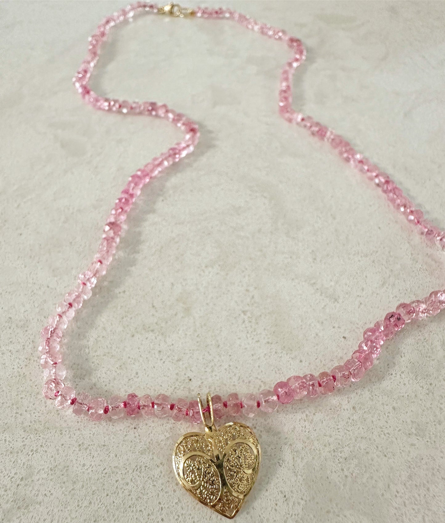 Burmese Pink Tourmaline Necklace