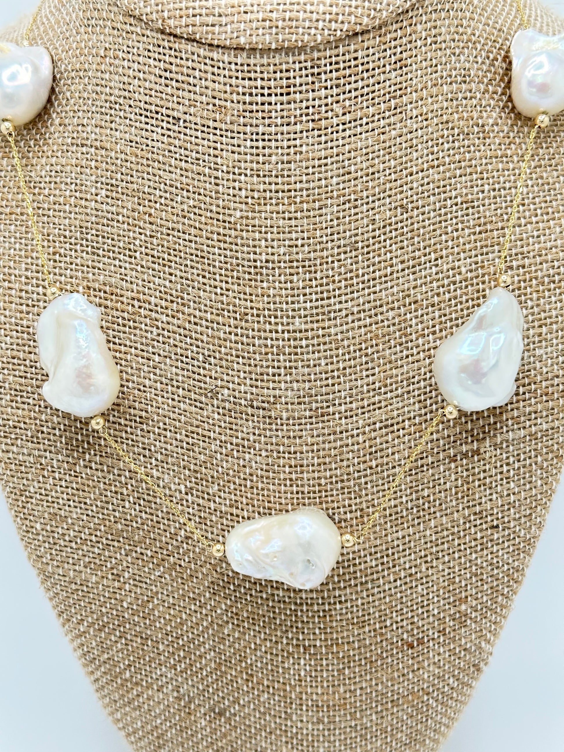 Baroque Pearl 14K Gold Necklace