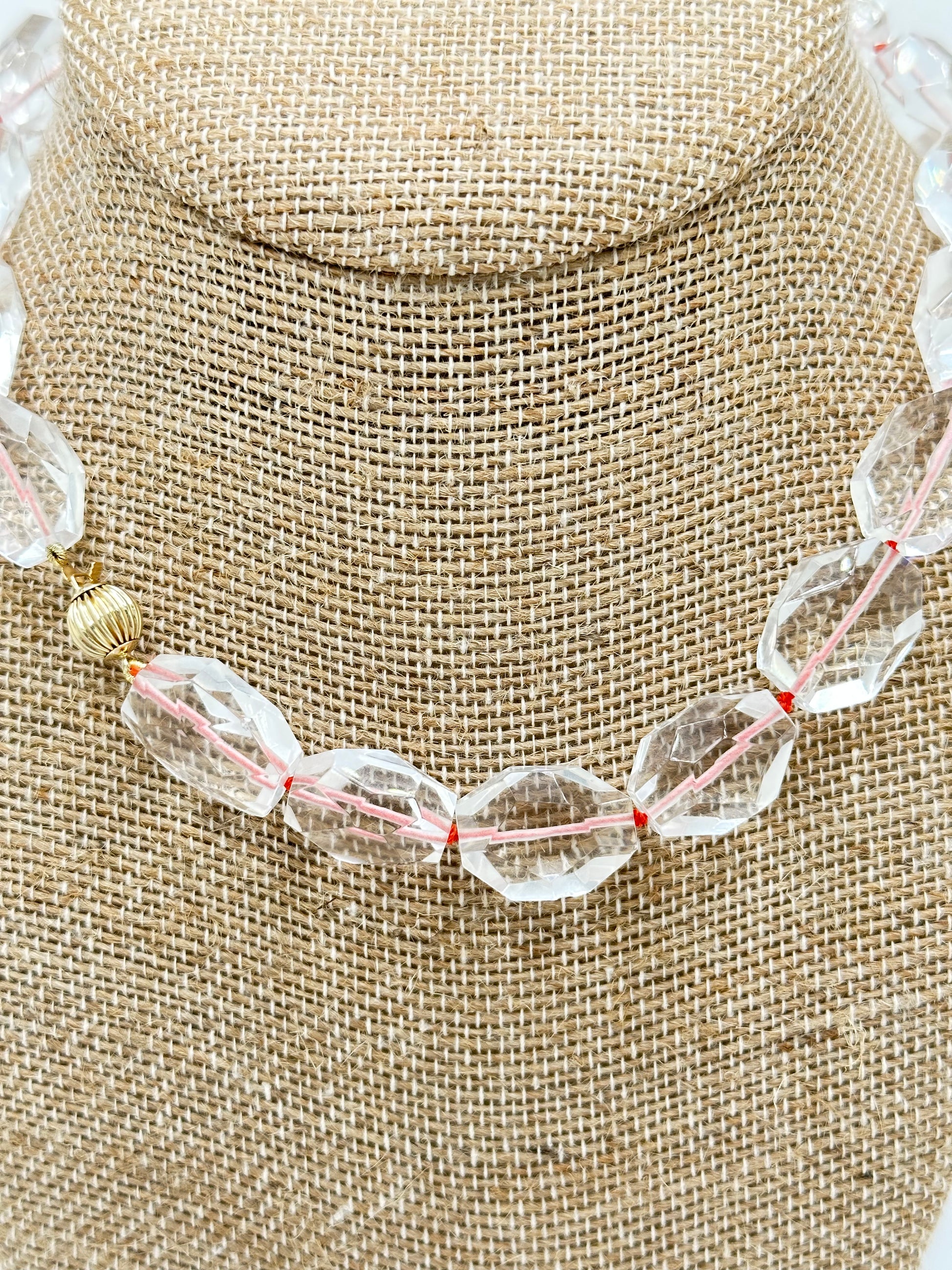 Crystal Quartz Bead Necklace
