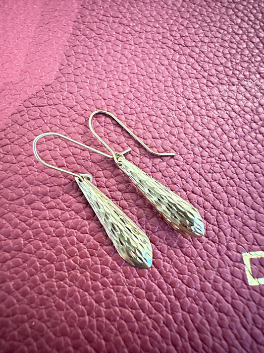Vintage 14k Gold Drop Dangle Earrings